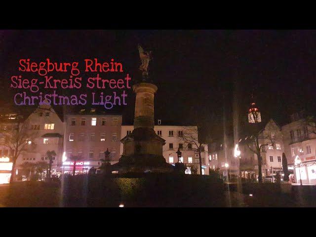 Siegburg Rhein-Sieg-Kreis, Germany  Street Christmas light ||Ailyn Willmann Vlog