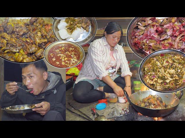 Jina Cooking Chicken Curry for all II Local Chicken Curry