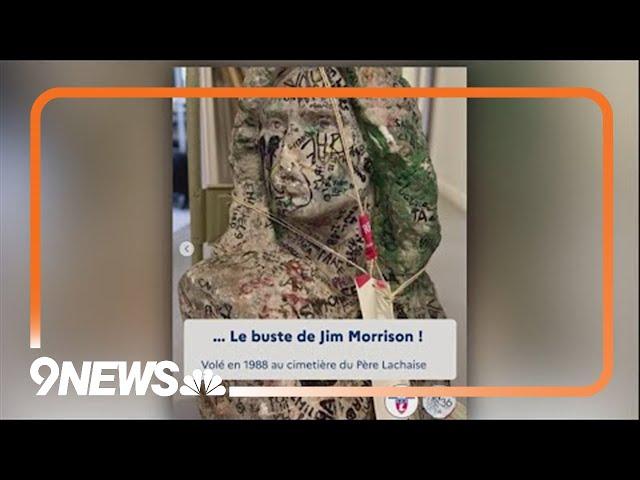Jim Morrison's bust found nearly 40 years after it was stolen from Paris cemetery