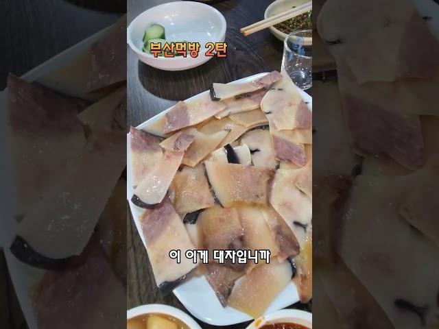 부산 자갈치시장 고래고기