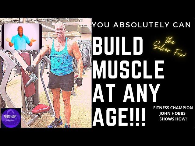 How you CAN build muscle over 50,60,70+. Fitness Champ shows  how to get  SUPERHERO BODY, at any age