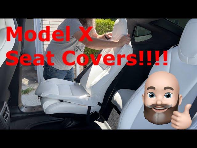 Seat Covers for your 6 seat Tesla Model X by TAPTES.  Installation and Review!