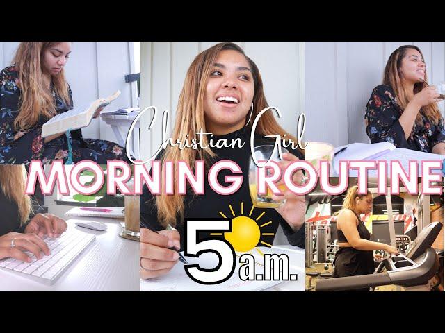 Christian Girl Morning Routine | 5 AM Routine + Starting Your Day with God