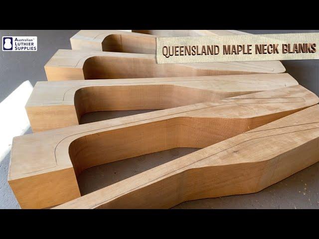 Queensland Maple Guitar Neck Blanks from Australian Luthier Supplies