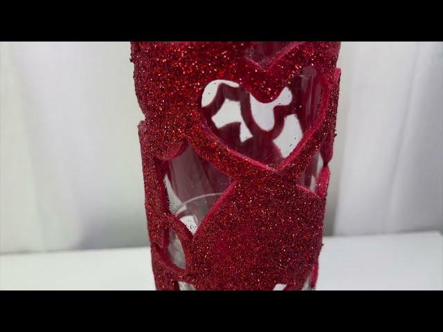 $5 GLAM DECOR DIY | HEARTS OF FIRE VALENTINES DAY DIY   | HIGH END DECOR DIY