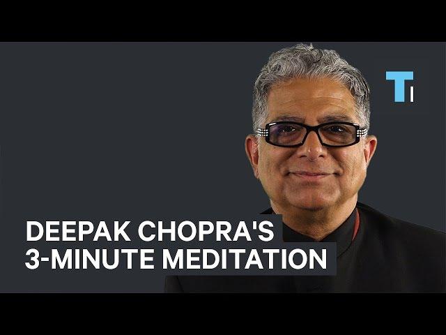 Deepak Chopra's Go-To 3-Minute Meditation To Stay Focused