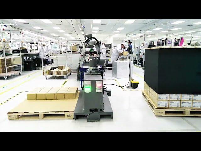 TM ROBOT ỨNG DỤNG XẾP PALLET - TM Palletizing Operator in Techman Thailand