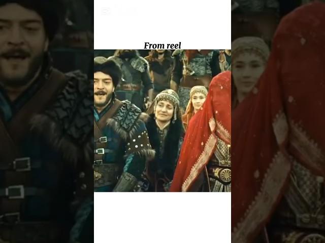 From reel to real #bala #kurulusosman #aygul #cerkutay #wedding #viralvideo