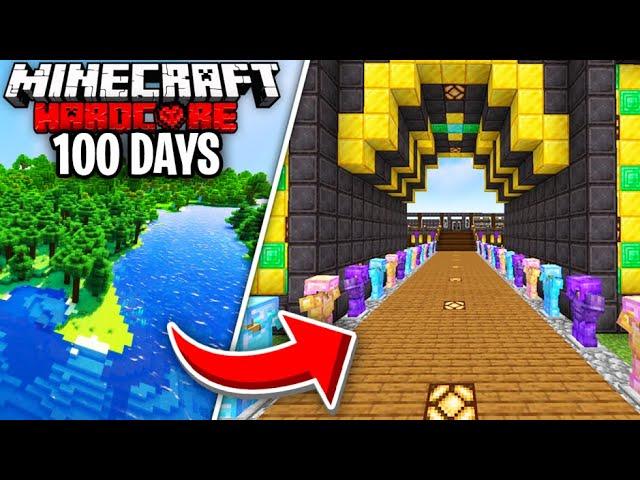 I Survived 100 Days in Hardcore Minecraft in a World with RANDOM DROPS... Here's What Happened