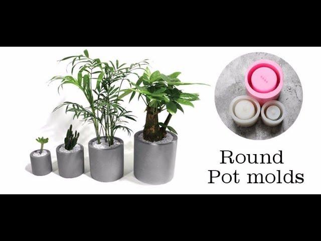 DIY Concrete Planter how to use rubber silicone  Mold to boost your diy projects