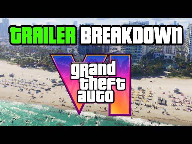 GTA 6 FULL Trailer Breakdown - All Cars, Locations, Landmarks, & More!