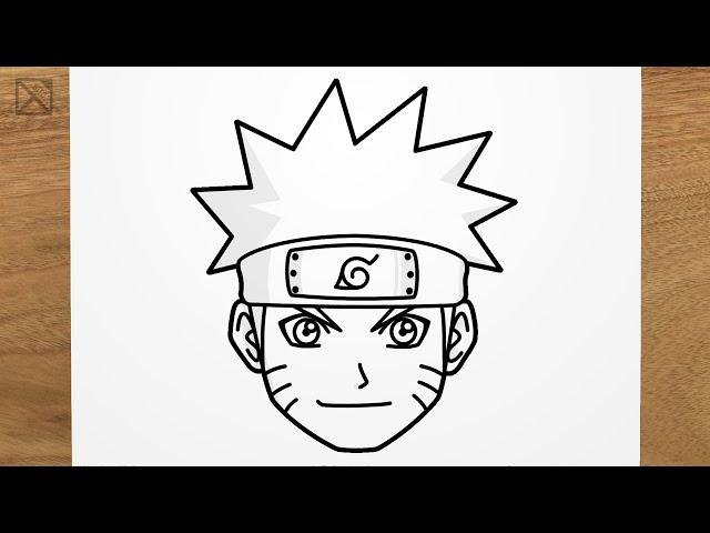 How to draw NARUTO UZUMAKI step by step, EASY