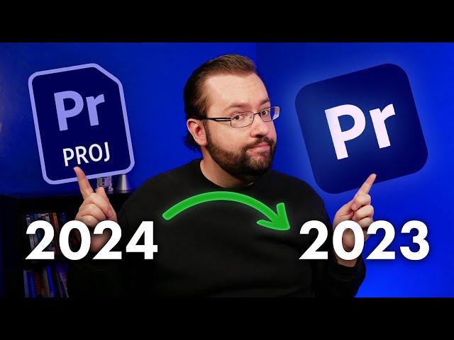 How To Open A Premiere Pro Project File In An Older Version