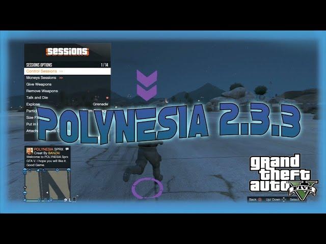 GTA 5 FREE SPRX MOD MENU | Polynesia 2.3.3 + DOWNLOAD