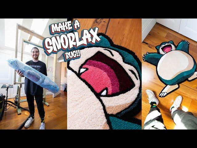 CUSTOM SNORLAX RUG | Full Tufting Process | Make A Custom Rug!