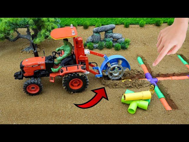 Diy tractor mini borewell drilling machine  science project |submersible water | @topminigear