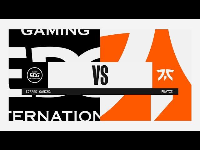 EDG vs. FNC | Group Stage | 2022 World Championship | EDward Gaming Hycan vs. Fnatic (2022)