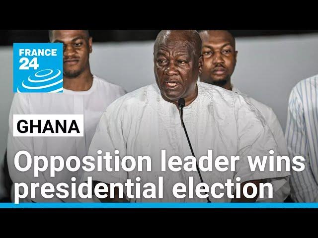 Ghana's opposition leader John Mahama officially wins presidential election • FRANCE 24 English