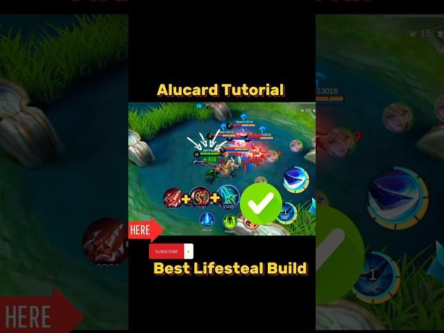 Alucard New Lifesteal Build Tutorial Mobile Legends #ml2b #mlbb #tutorial #tutorialmlbb #alucard