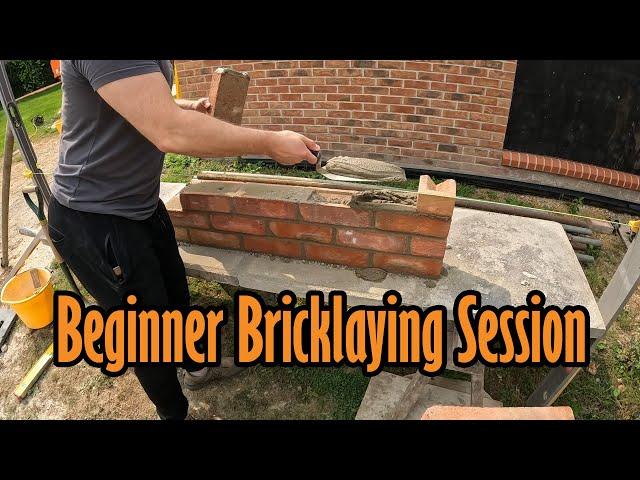 Beginner Tries Bricklaying with Old School Bricklayer!