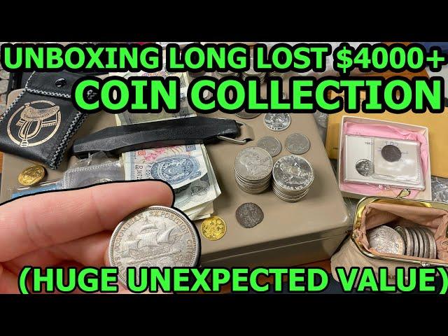 Unboxing a LONG LOST COIN COLLECTION - Expensive Coins Coming Out of Nowhere