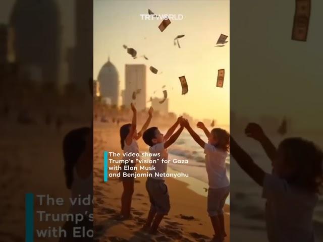 Trump presents AI-generated vision of Gaza as a redevelopment plan