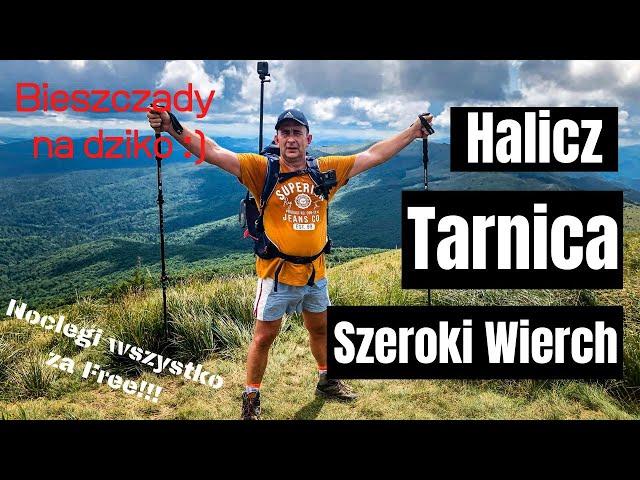 Tarnica przez Rozsypaniec i Halicz z Wołosatego Kamperem na dziko w Bieszczady, vanlife Polska