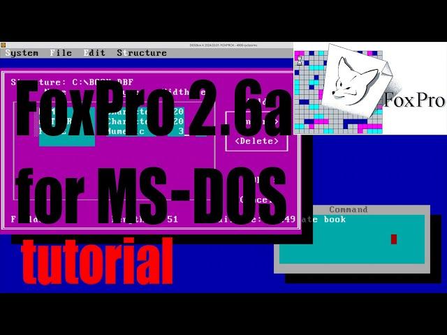 FoxPro 2.6a for MS-DOS complete tutorial for beginners - April 2024 - 42c241d9