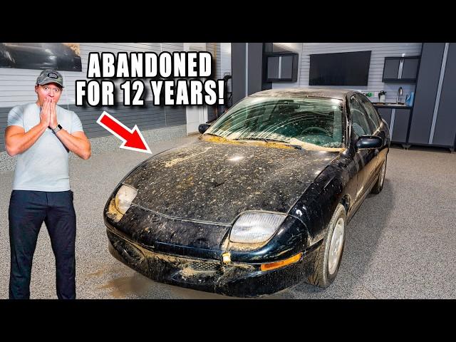 Cleaning The DIRTIEST Abandoned Car From The 90's!!