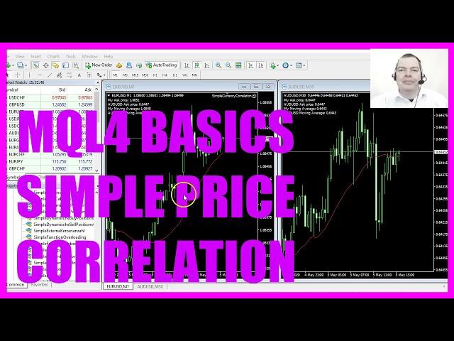 MQL4 TUTORIAL BASICS - 69 SIMPLE PRICE CORRELATION