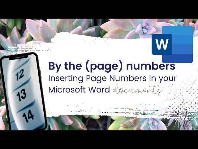 Thrive Top Tip - inserting page numbers into a Microsoft Word document