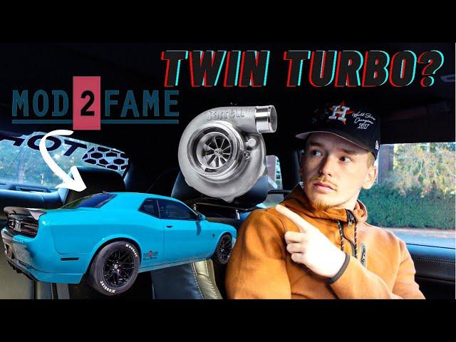 TWIN TURBO DODGE CHALLENGER HELLCAT |  @Mod2Fame Vlog  Talks Turbo's For A Dodge Hellcat & 392 Hemi|