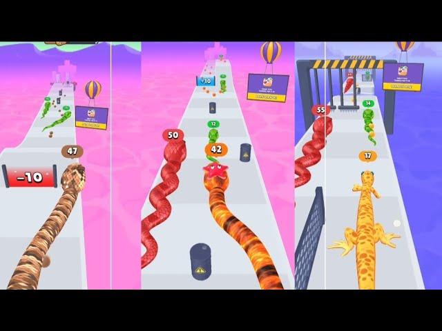 NOOB vs PRO vs HACKER  Snake Run Race  3D#gaming