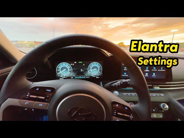 2023 Elantra Settings Explained: Screen Layout and Buttons Walk Through