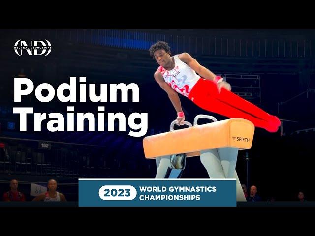 Fred Richard (USA) - Pommel Horse - 2023 World Gymnastics Championships Podium Training