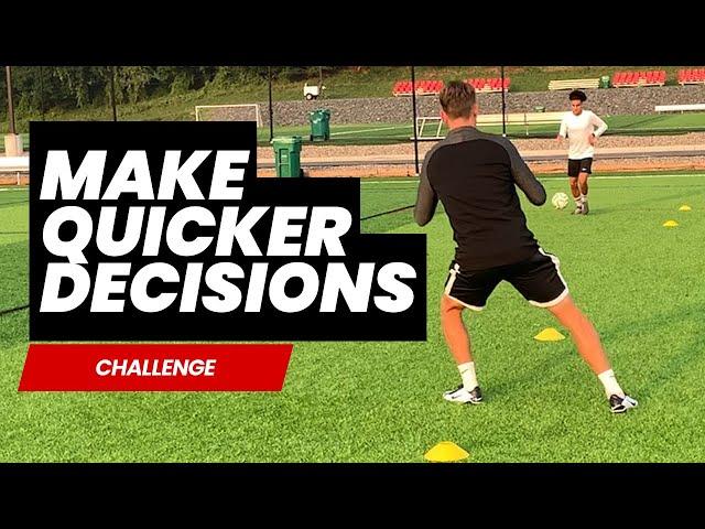 Challenge Your Teammates! Quick Decision Making Exercises | Improve in Soccer