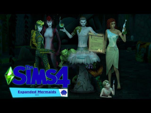 The Sims 4: Expanded Mermaids Mod Trailer