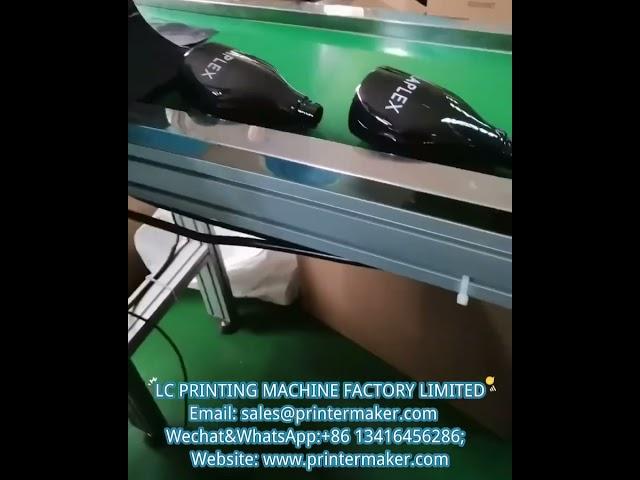 glass oval bottles automatic UV screen printer model S-101M