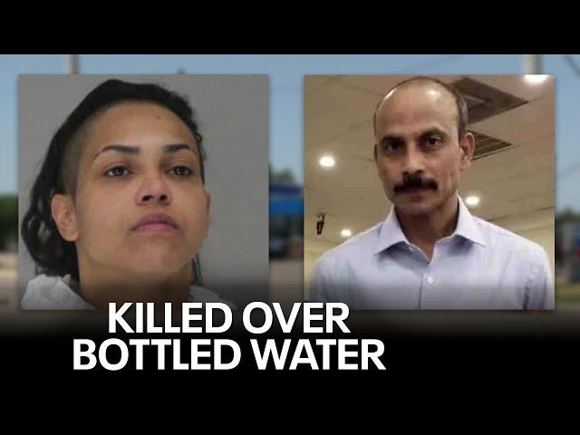 Woman charged with killing Dallas store clerk to steal bottled water