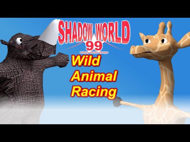 Cursetyl (Rhino) vs Milk Ape (Giraffe) - Wild Animal Racing - Shadow World 99