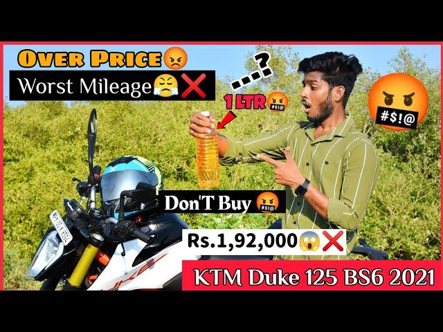 DON'T BUY KTM DUKE 125 BS6  | Mileage Test | Waste Of Money