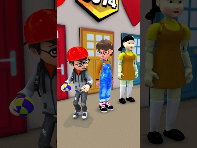 When Nick and Tani Plays The Squid Game Marbles in Scary Teacher 3D