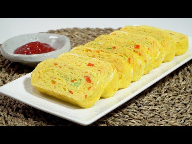 Gyeran Mari (계란말이) KOREAN EGG ROLL, ROLLED OMELET RECIPE