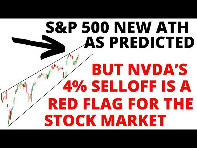 Top Soon - S&P 500 New ATHs as Predicted -  NVDA Warning Sign as it Reverses Off a Major Trendline