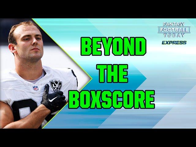 Beyond The Boxscore Week 9 | Dave Richard's Best Advanced Stats, More | 2024 Fantasy Football Advice