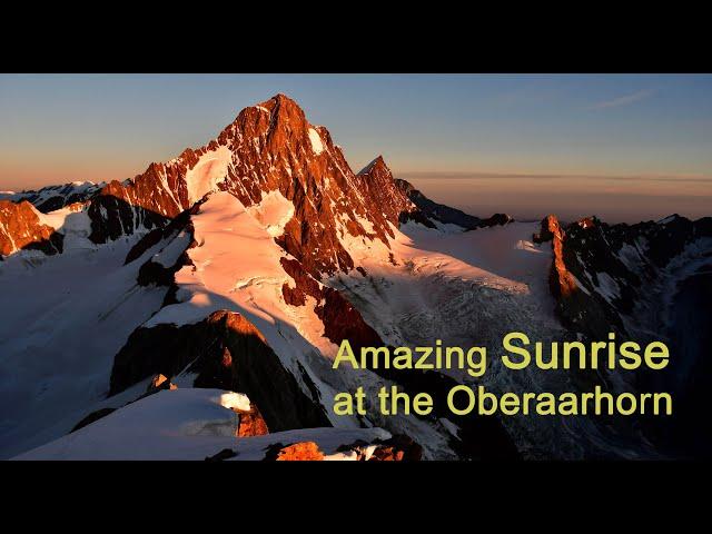 Amazing Sunrise at the Oberaarhorn