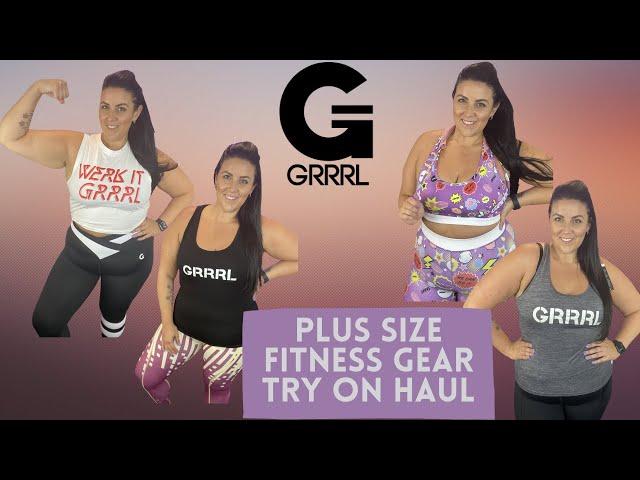 Plus Size Fitness Gear Try On Haul Featuring GRRRL Clothing with Fitness by Sarah Taylor