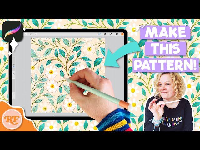 Trailing Floral Pattern Tutorial for Procreate + FREE Template