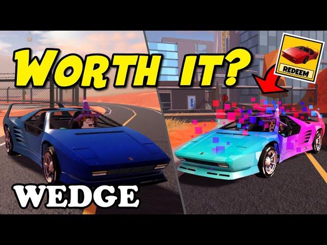 300 MPH? Getting New WEDGE Super FAST Car! Is it WORTH IT? (Roblox Jailbreak)