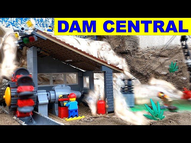 LEGO DAM Disaster - Hydroelectric Central and Village - SUSPENSE MOVIE Ep 3